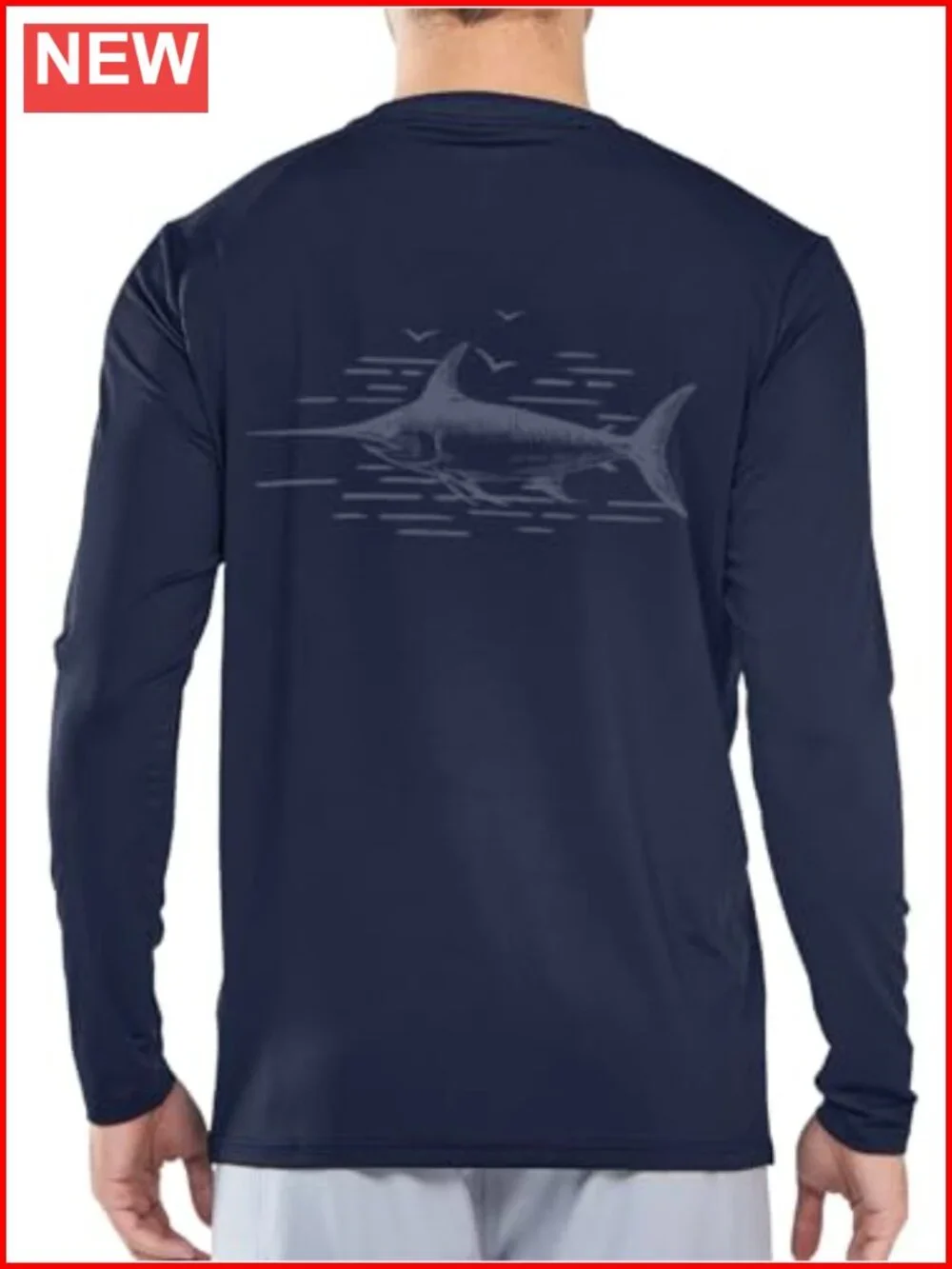 UPF 50+ Long Sleeve Rash Guard Shirt, Quick Dry UV Sun Protection Swim Top,